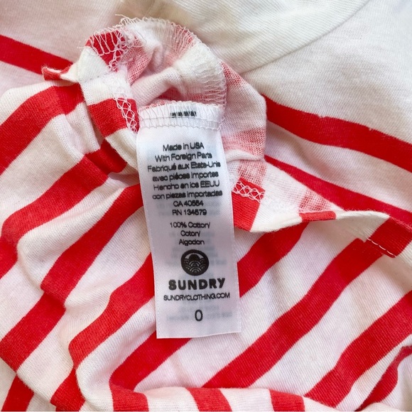 NWT Sundry Striped T-Shirt Dress - Picture 8 of 8